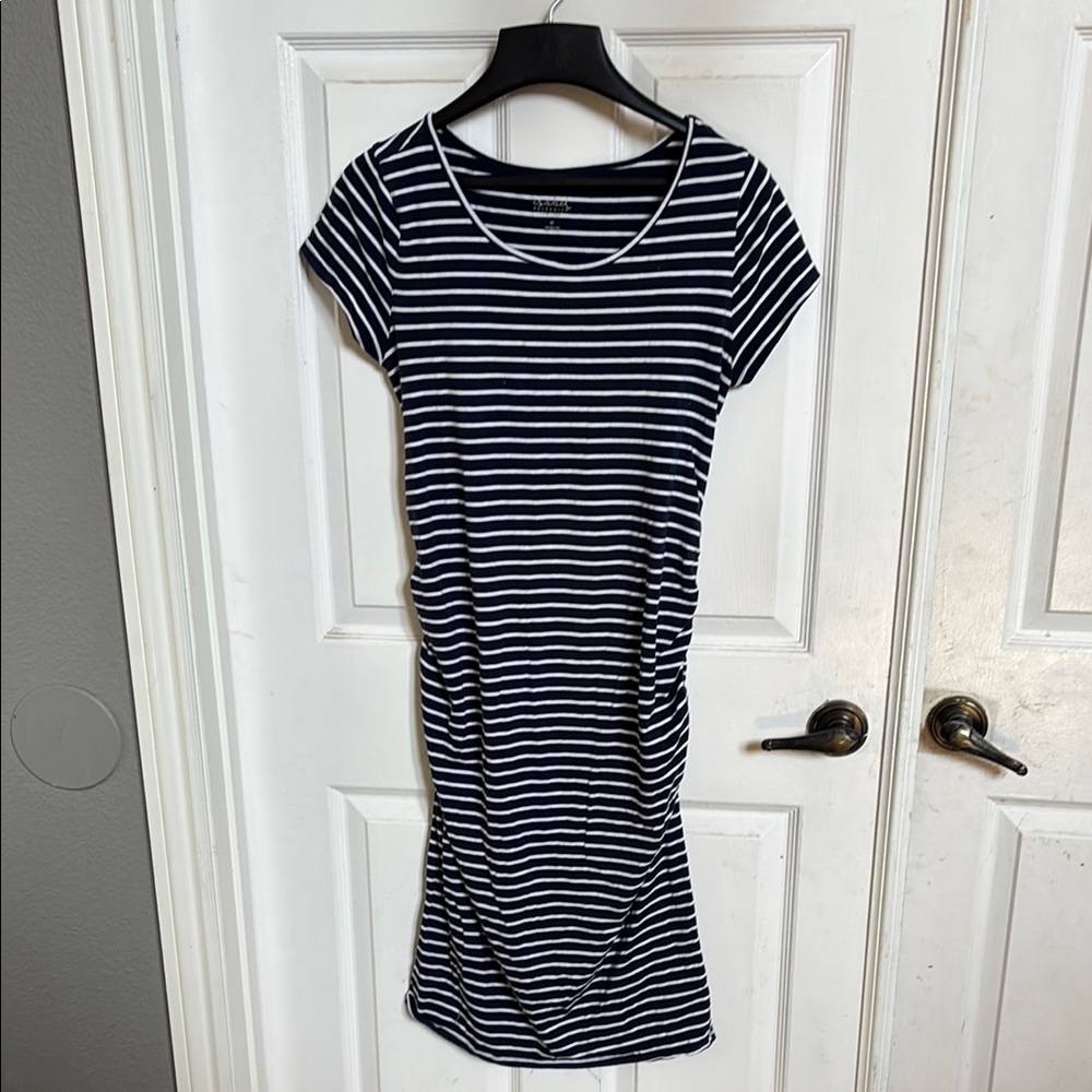 Isabel Maternity by Ingrid & Isabel Navy and White Striped Top